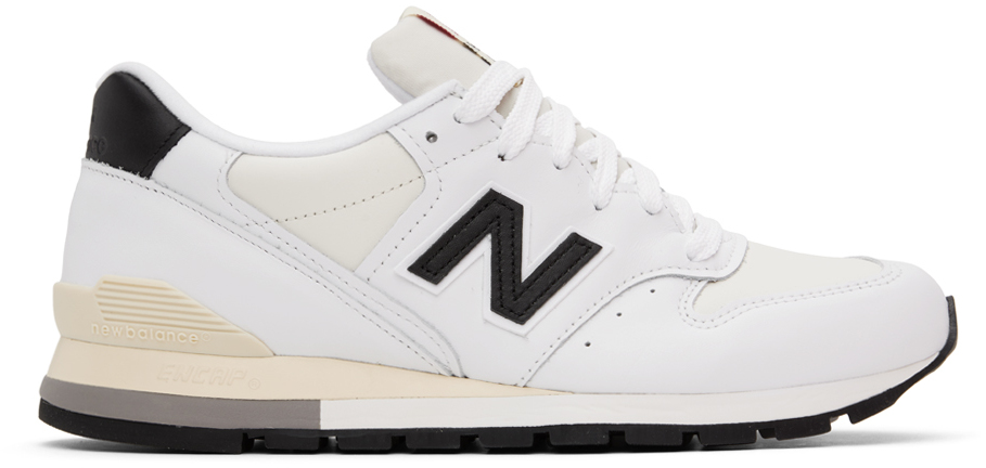 New Balance White Made In Usa 996 Sneakers