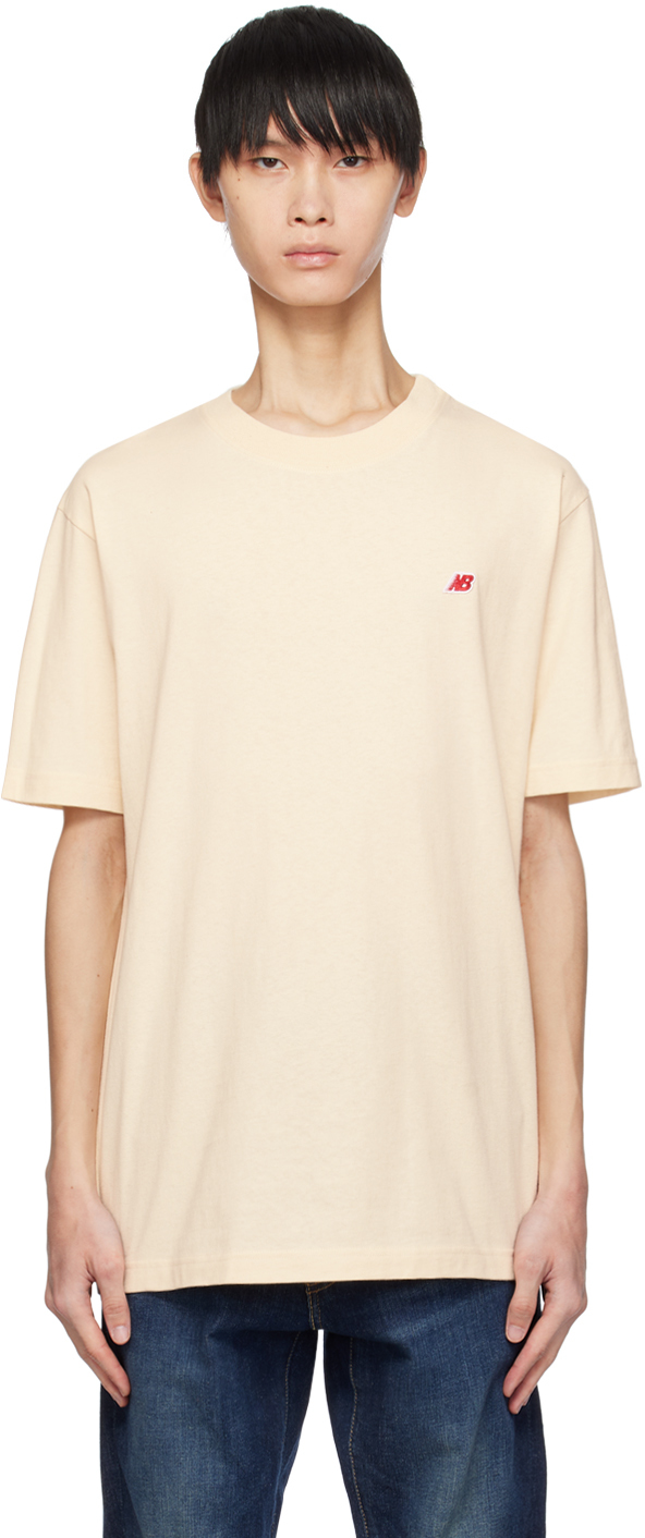 New Balance Beige Made In Usa Core T-shirt In Macadamia Nut