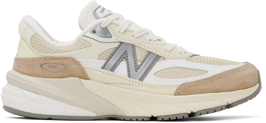 NEW BALANCE BEIGE MADE IN USA 990V6 SNEAKERS