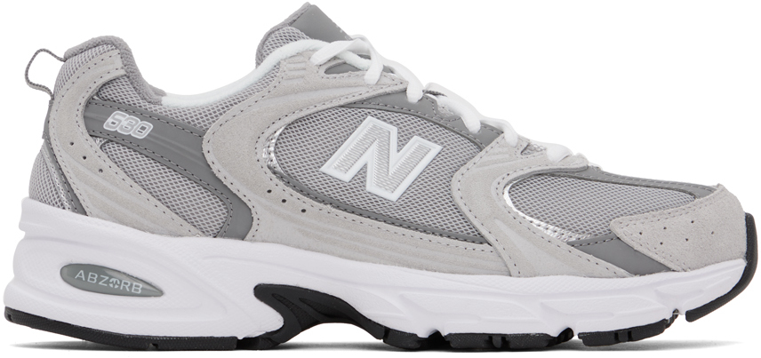 New Balance 530 Sneakers White In Rain Cloud/shadow Gr