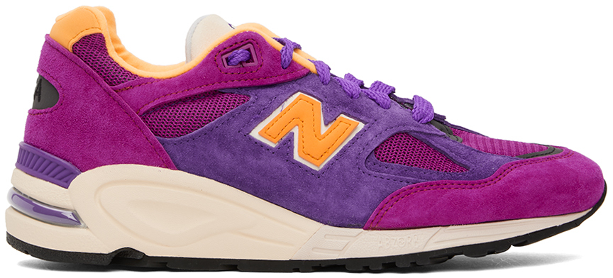 New Balance Purple Made In Usa 990v2 Trainers