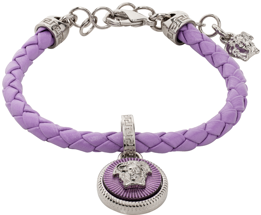 Versace: Purple Medusa Biggie Bracelet | SSENSE