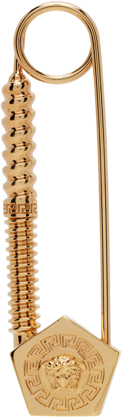 Medusa pin & brooche Versace Gold in Metal - 27779115