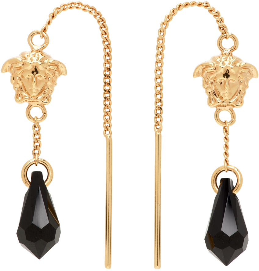 Versace Gold 'La Medusa' Drop Earrings