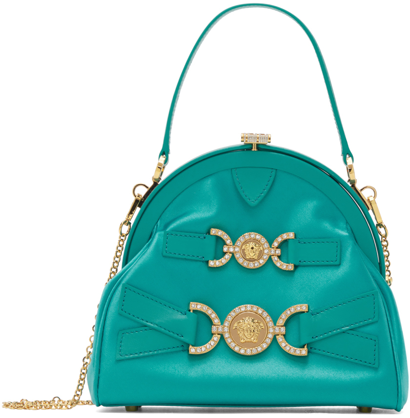 Versace Blue Crystal Medusa '95 Bag