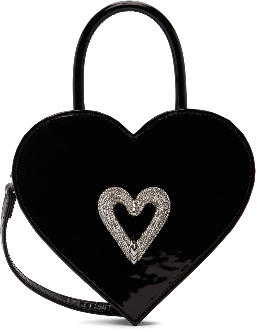 MACH & MACH Black Mini Triple Heart Bag Smart Closet