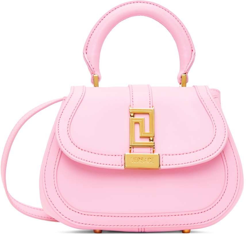 Versace Pink Mini Greca Goddess Bag