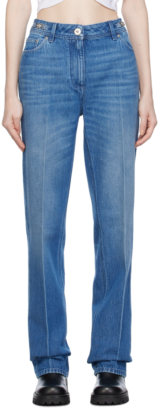 VIALICE Jeans - Medium Blue Denim