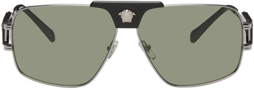 Versace Black & Gunmetal Special Project Sunglasses