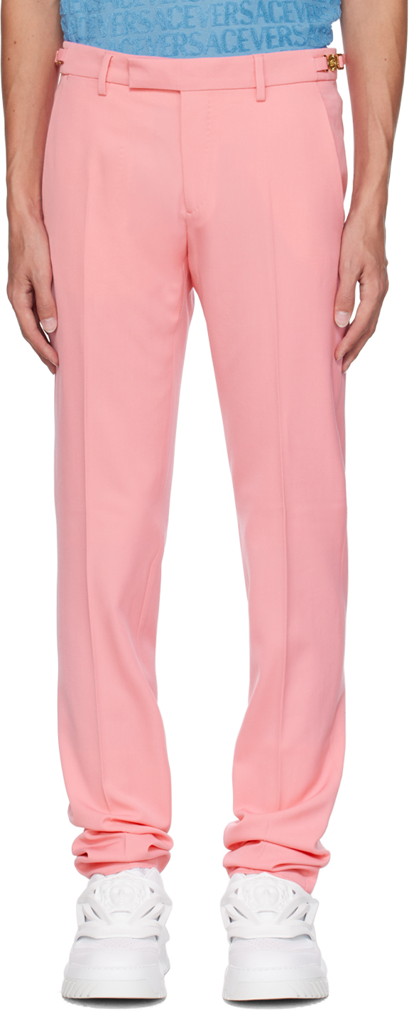 VERSACE PINK FORMAL TROUSERS