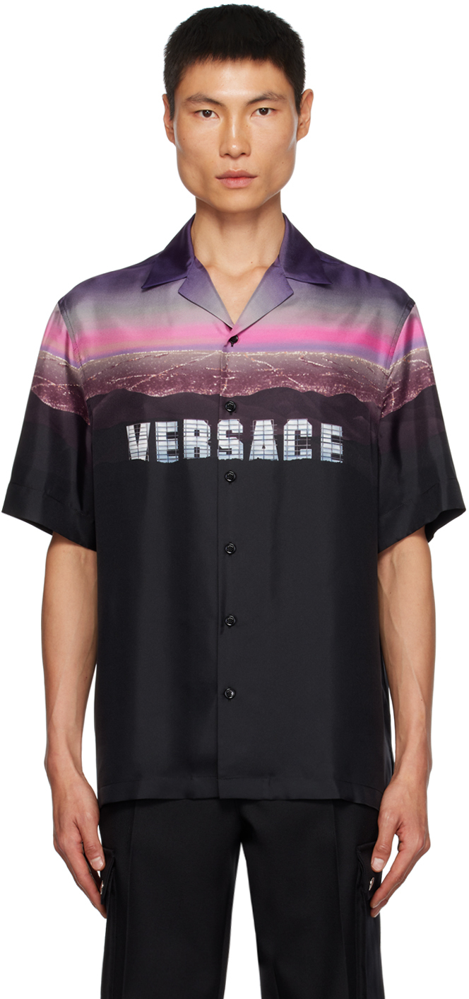 USED】 VERSACE パープルピンク・ワイシャツ（５２） - シャツ