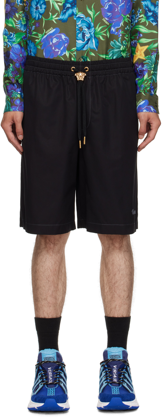 Black 'La Colonna' Shorts