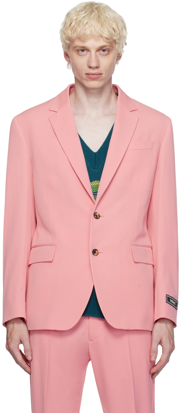 Buy Men Pink Solid Ultra Slim Fit Formal Blazer Online - 783312