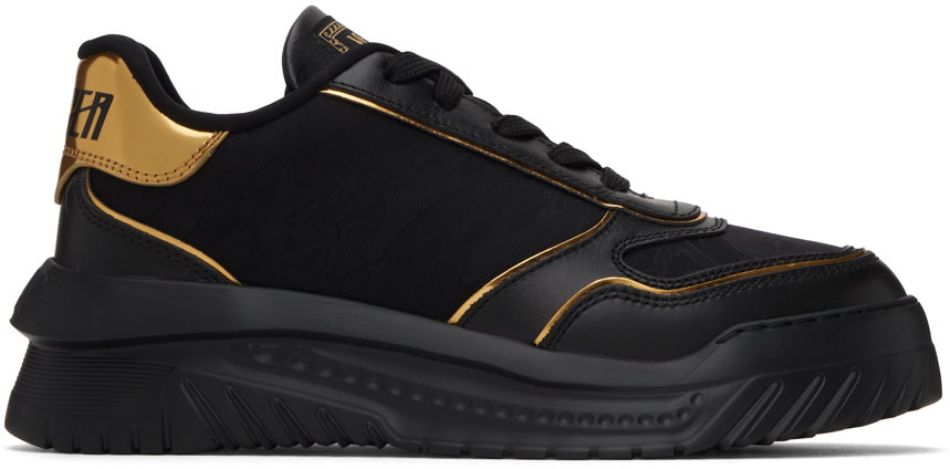 Shop Versace Black Odissea Sneakers In 2b130