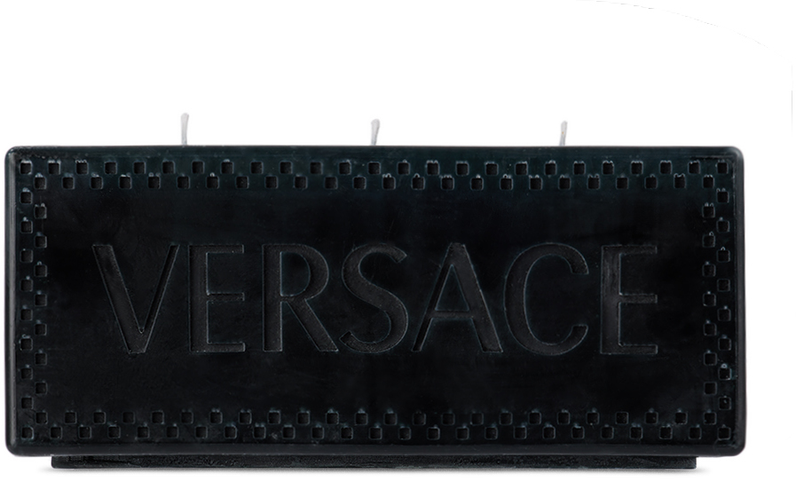 Shop Versace ブラック Brick Logomania キャンドル In 1e880-anthracite