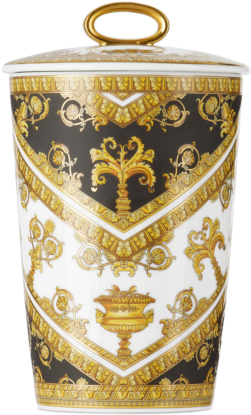 Shop Versace White Rosenthal 'i Heart Baroque' Scented Candle In I Love Baroque