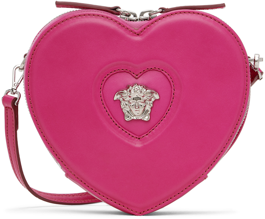 Kids Pink 'La Medusa' Heart Bag by Versace | SSENSE UK