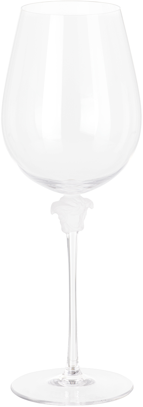 Versace Rosenthal Medusa Lumière Red Wine Glass In Medusa Lumiere D'or