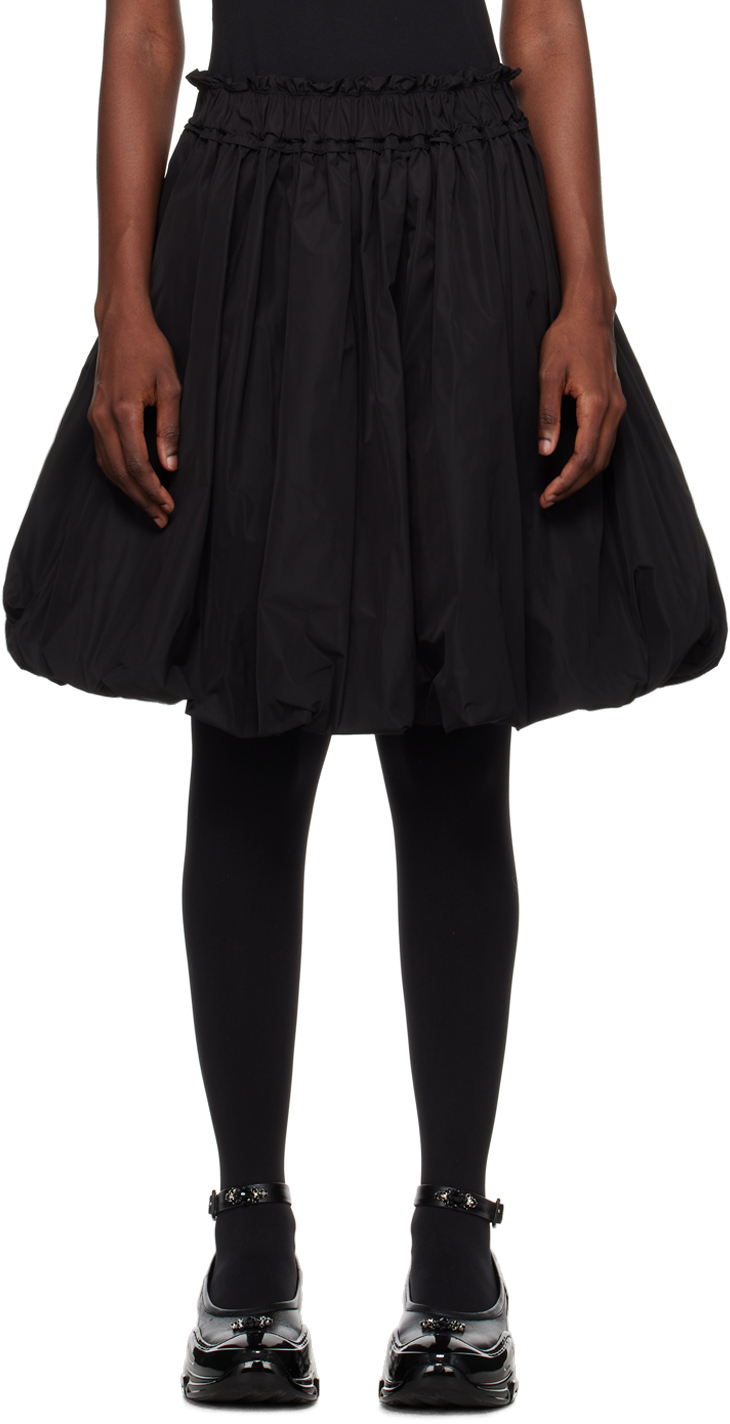 Simone Rocha Flared Mini Skirt In Black