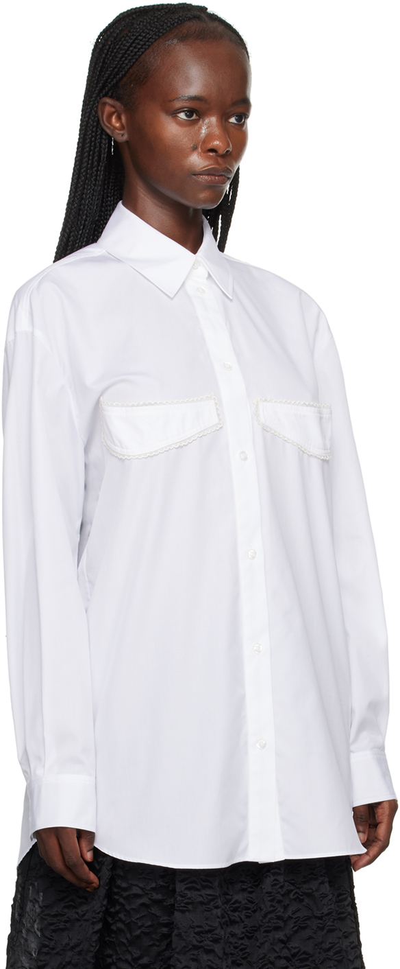 Simone Rocha White Button Shirt In White
