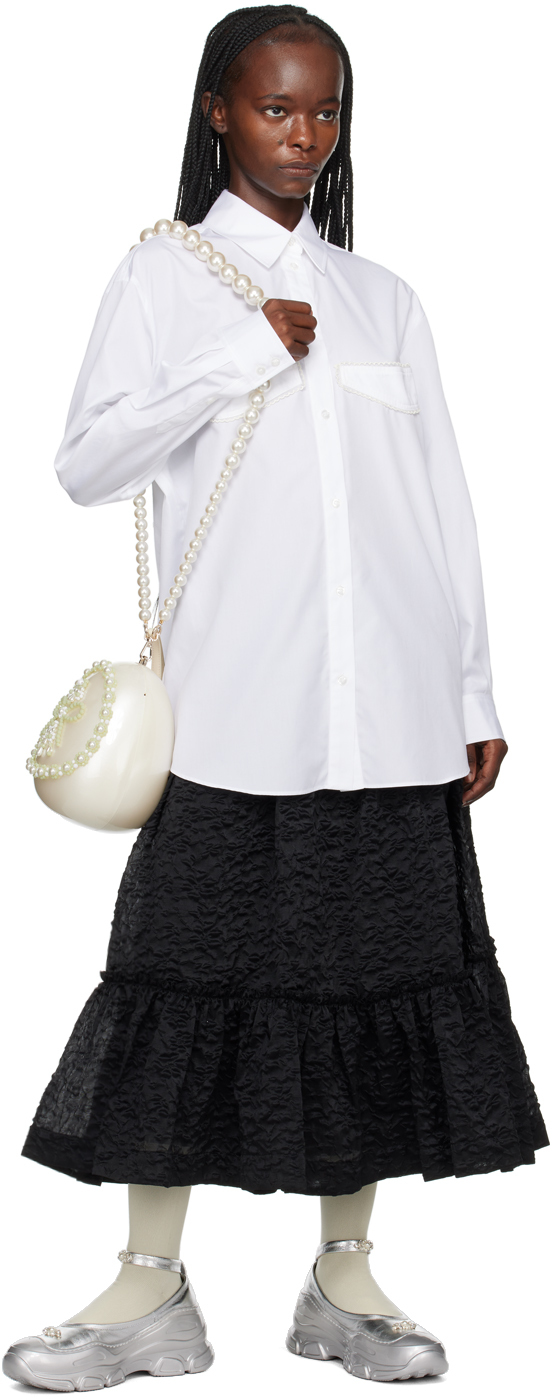 Simone Rocha White Button Shirt In White