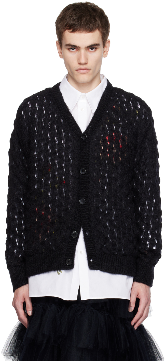 Simone Rocha: Black Bubble Cardigan | SSENSE