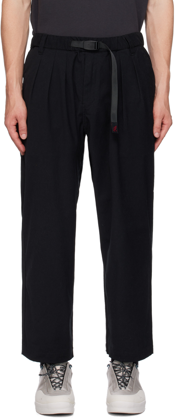 White Mountaineering Straight-leg Cargo Trousers In Black