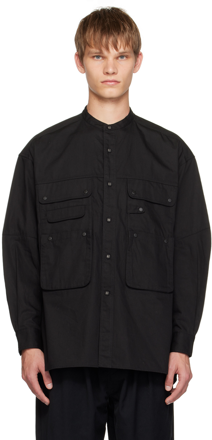 White Mountaineering Black Patch Pocket Shirt