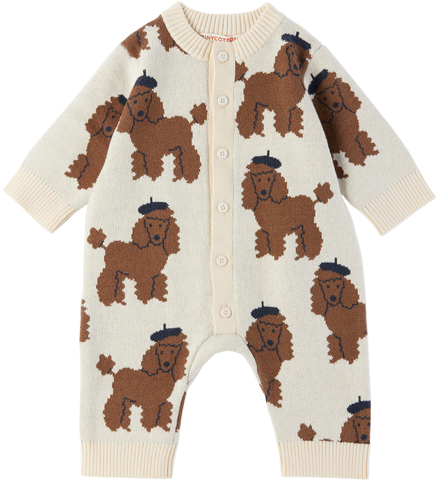 Baby Beige Tiny Poodle Jumpsuit by TINYCOTTONS | SSENSE