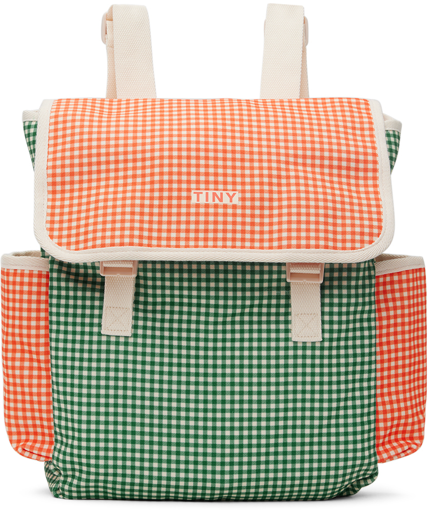 Tinycottons Vichy Gingham Backpack In Multicoloured