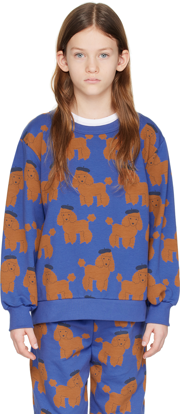TINYCOTTONS TINY POODLE SWEATSHIRT cobalt blue