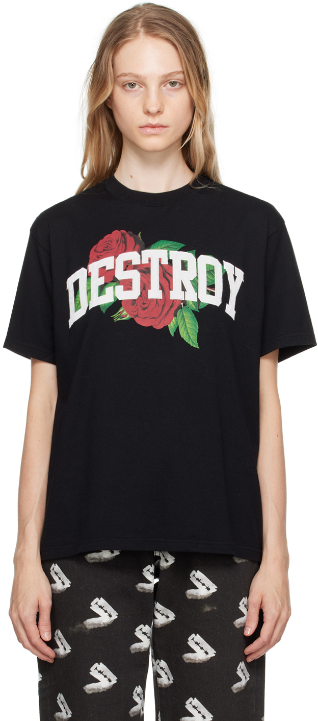 Black 'Destroy' T-Shirt