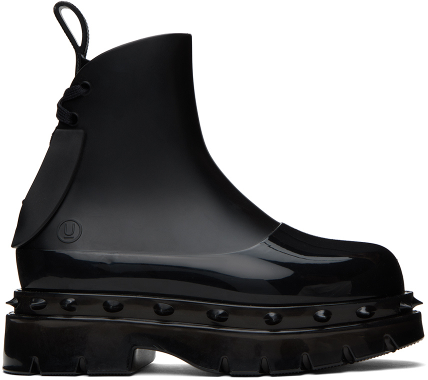 Black Melissa Edition Spikes Boots by UNDERCOVER on Sale