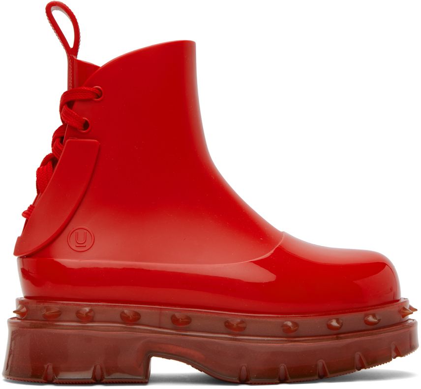 Red Melissa Edition Spikes Boots