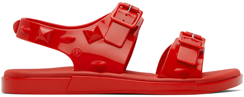 Red Melissa Edition Spikes Sandals