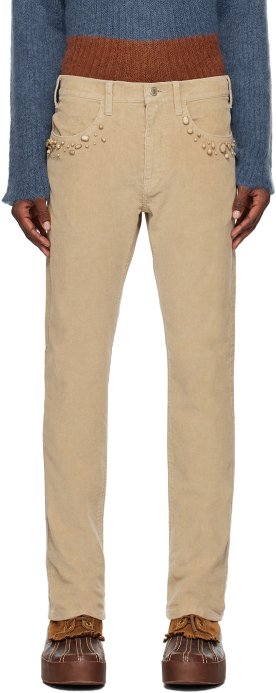 Undercover Beige Zip Trousers