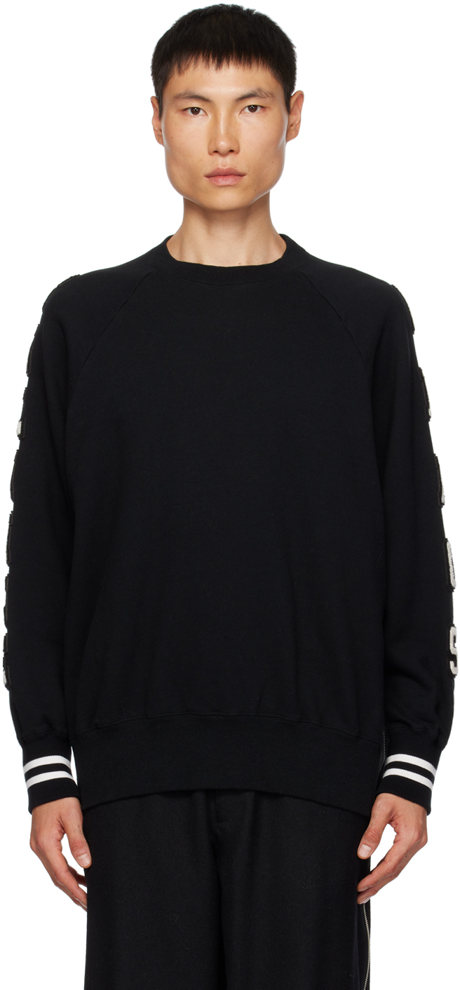 Black Appliqué Sweater