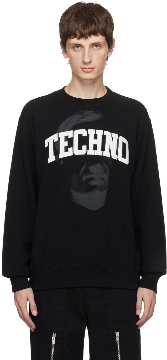 Shop Undercover Black 'techno' Sweatshirt