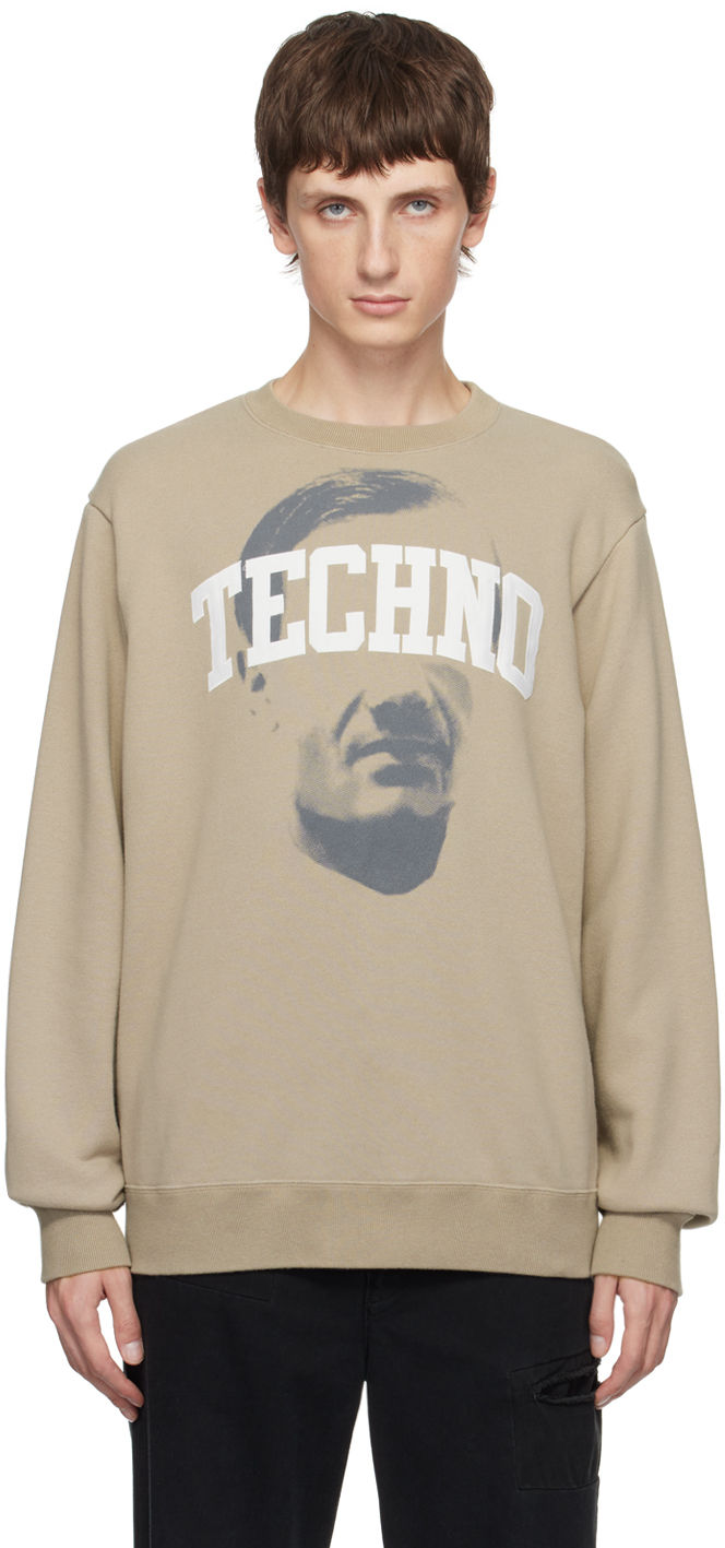 Beige 'Techno' Sweatshirt