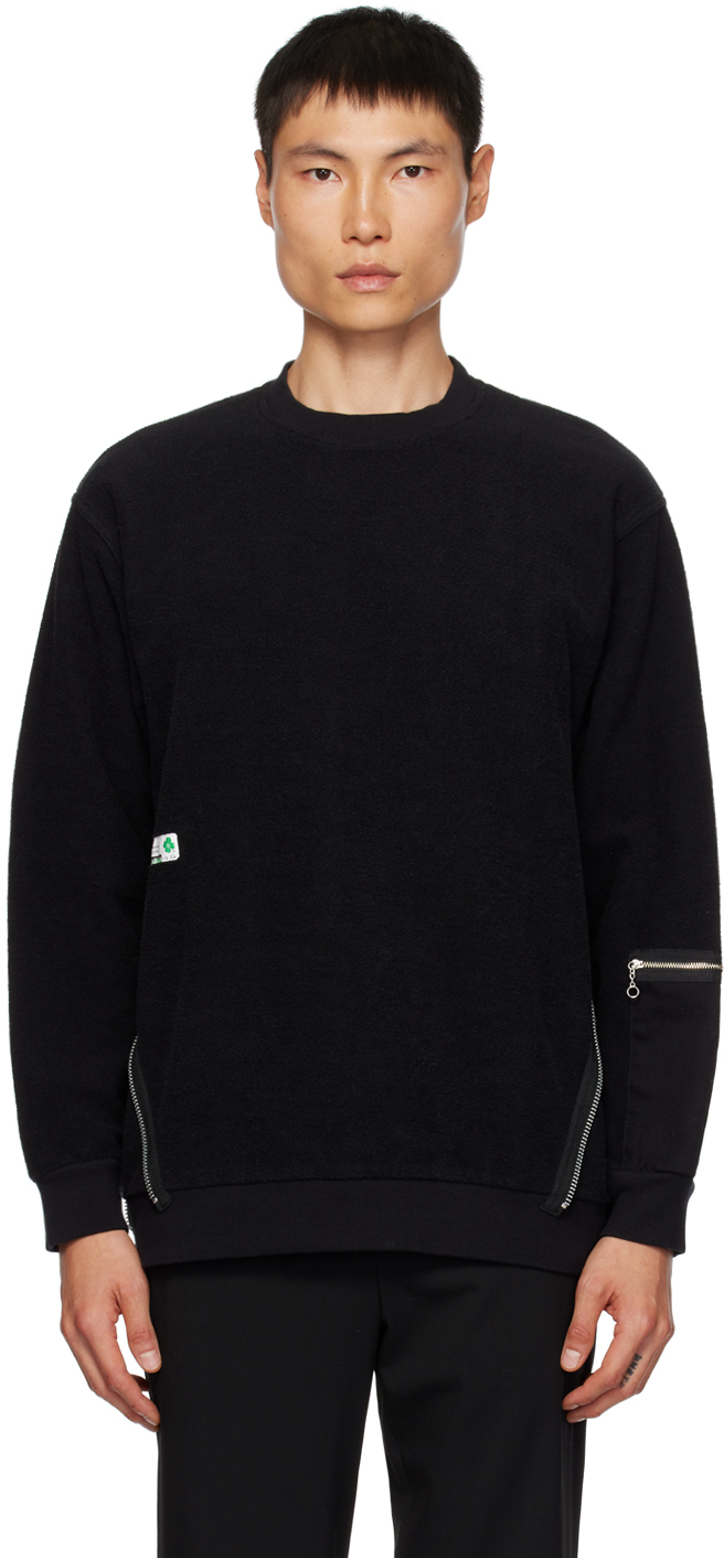 Undercover Black Zip Panel Sweatshirt