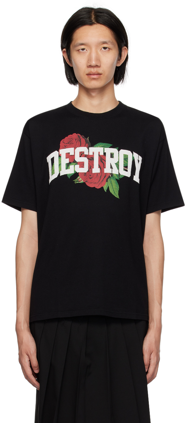 Shop Undercover Black 'destroy' T-shirt