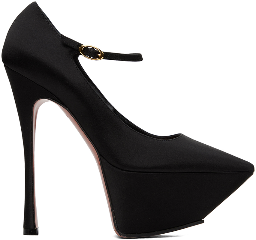 Cute Black Pumps - Faux Leather Mary Janes - Platform Pumps - Lulus