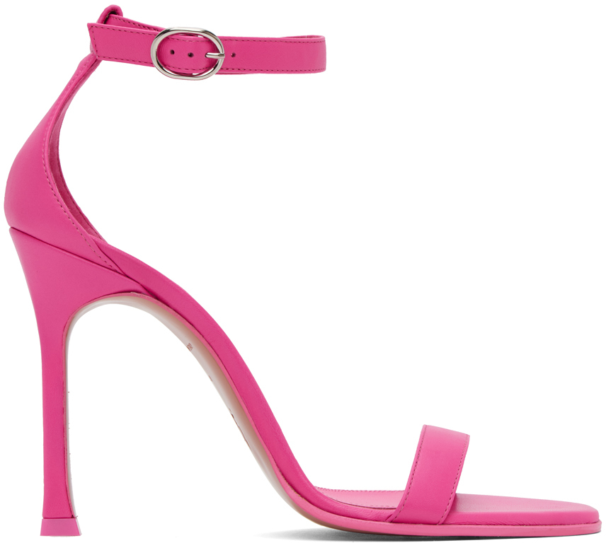 Hot pink ankle outlet strap sandals