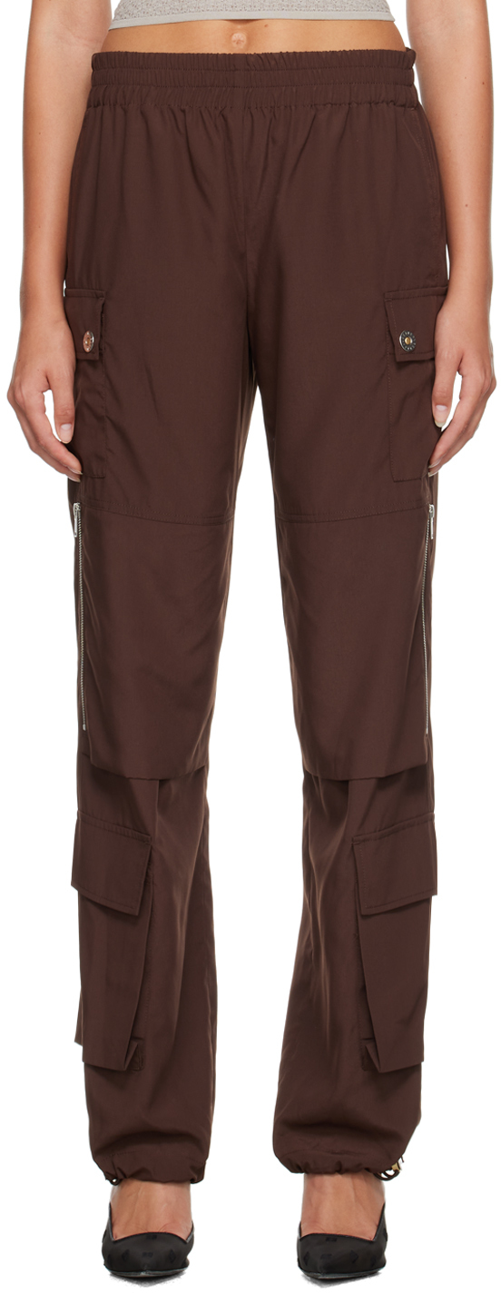 Brown Pocket Cargo Trousers
