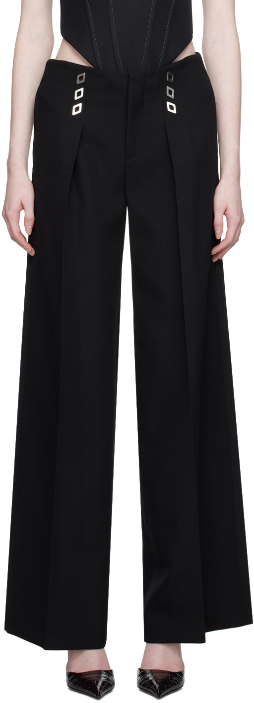 【関税込み】Dion Lee トラウザーズ Dion Leeのブラック Diamond Stud トラウザーズがセール中