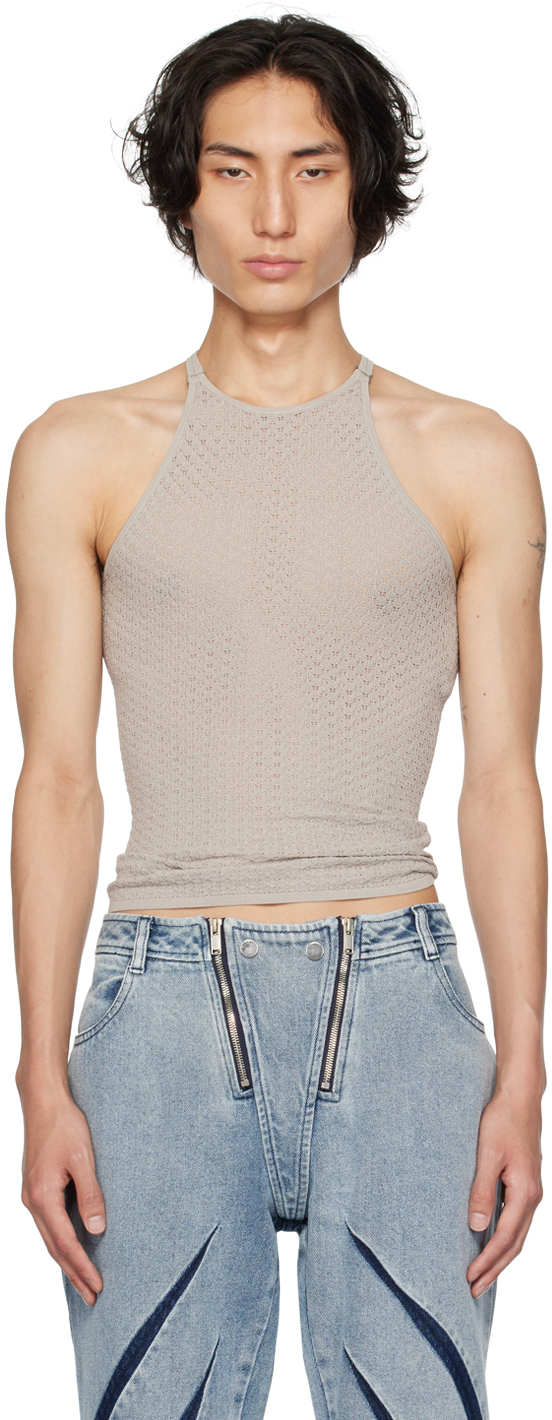 Dion Lee: Taupe Serpent Tank Top | SSENSE