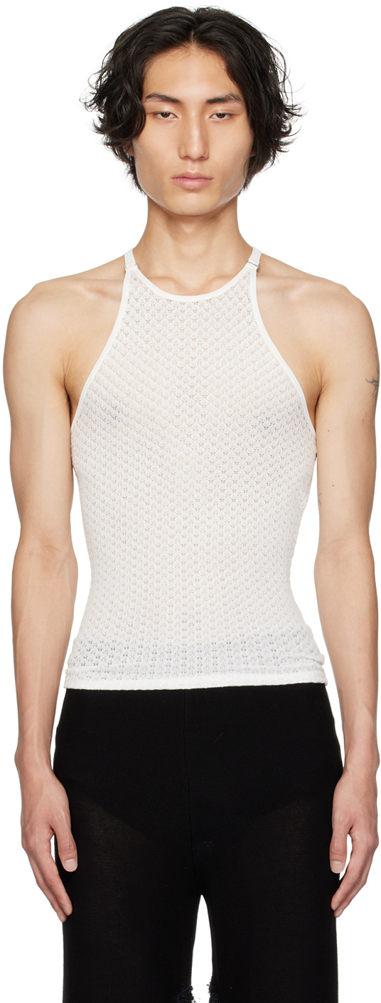 White Serpent Tank Top