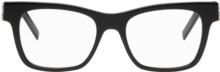 Saint Laurent Black Sl M118 Glasses In 001 Black/black/tran