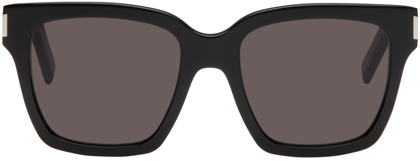 Saint Laurent Black Sl 507 Sunglasses In 001 Black