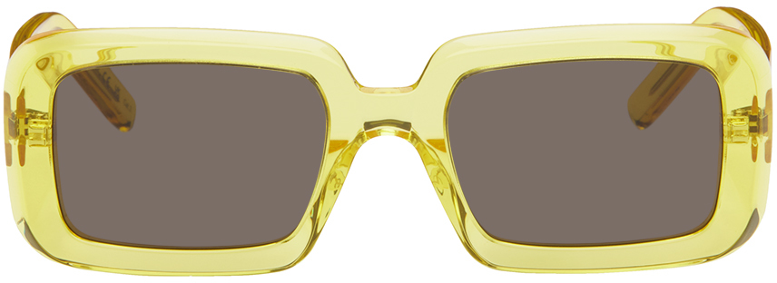 Saint Laurent Yellow Sl 534 Sunrise Sunglasses In 004 Yellow